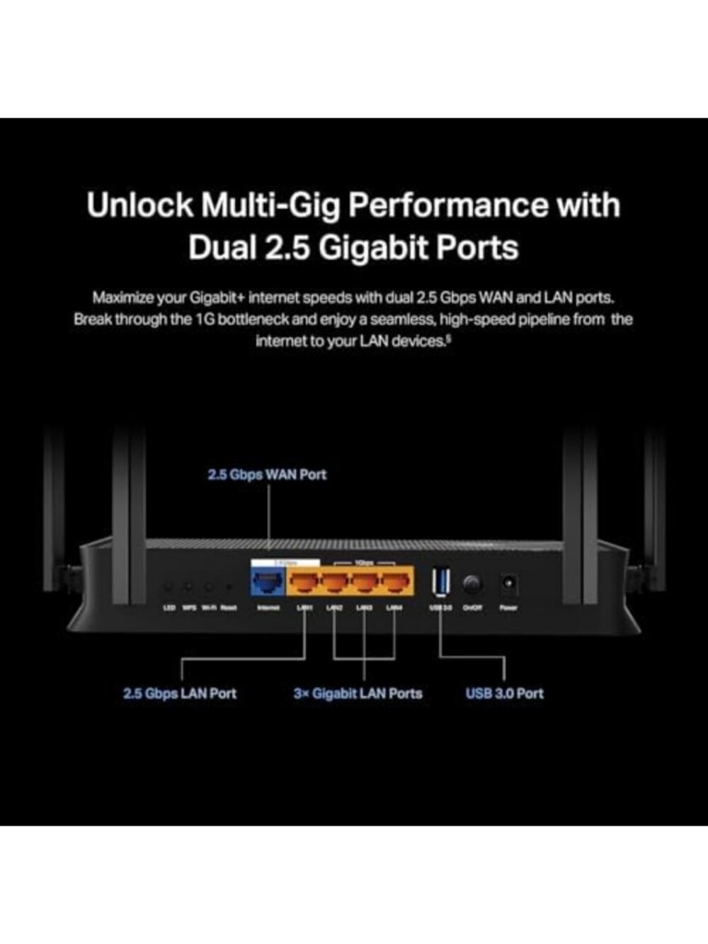 Dual-Band Wi-Fi 7 Router, High-Speed Internet, Easy Setup, Smart Home Ready - Picture 4 of 6